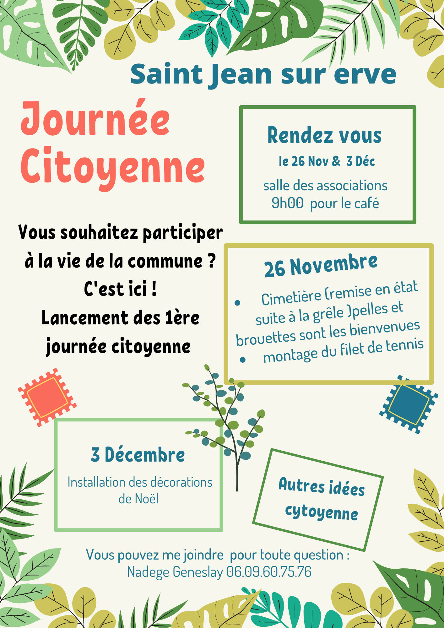 Journée citoyenne le 26 novembre 2022